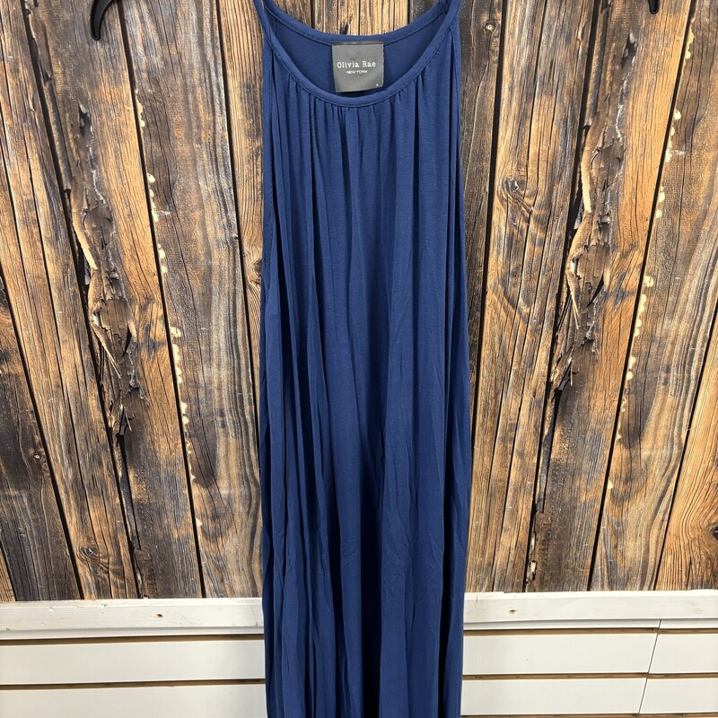 Blue Strappy Shoulder Dre, Size: Small