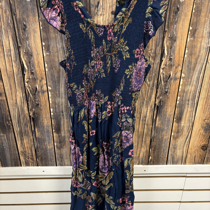 Black Flower Dress, Size: 12