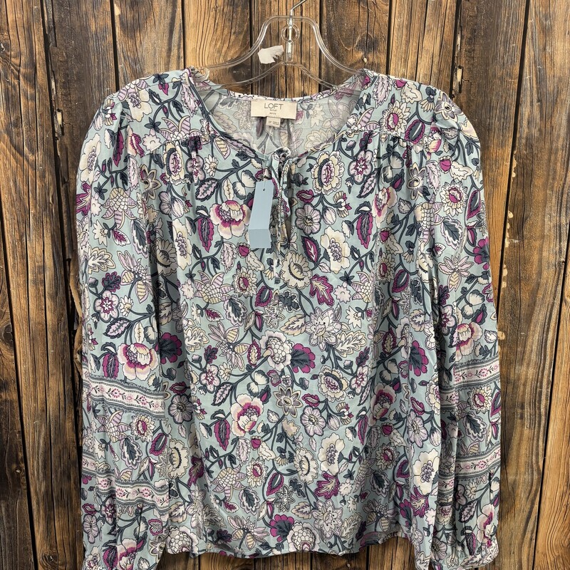 NWT Blue Flower Top, Size: SP