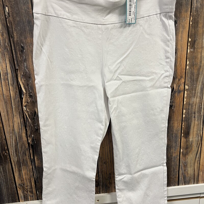 White Capris, Size: 8