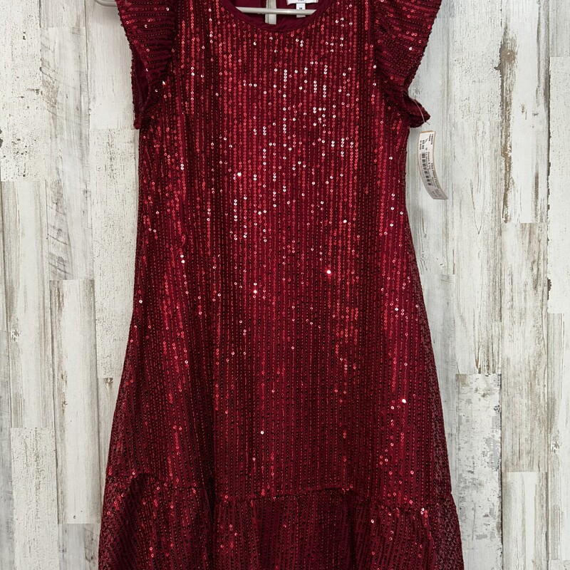 14 Maroon Sequin Dress