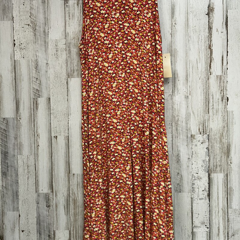 XS Peach Floral Cotton Dr