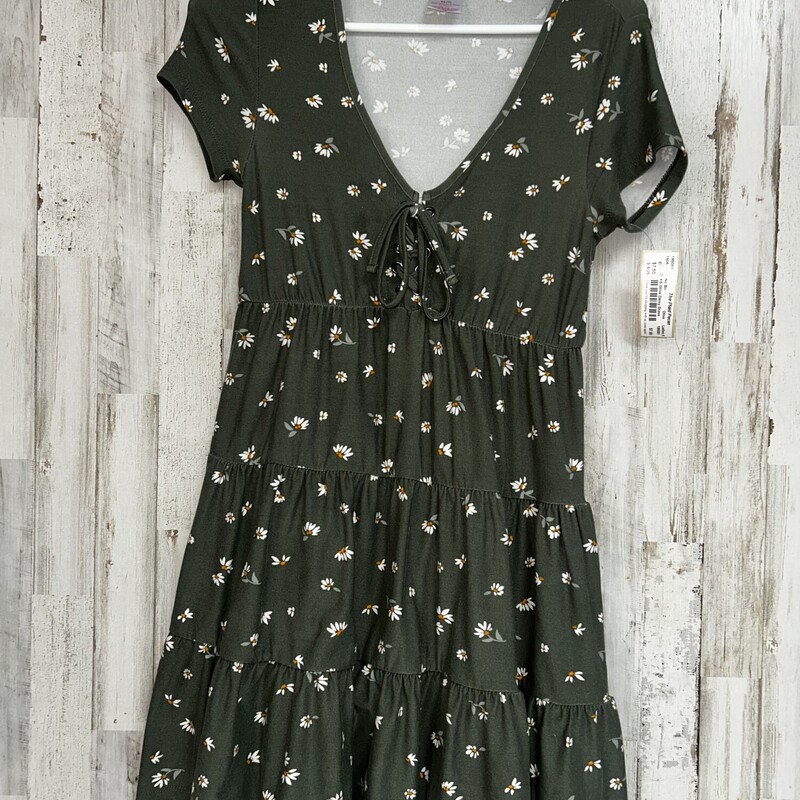 XS Olive Daisy Dress