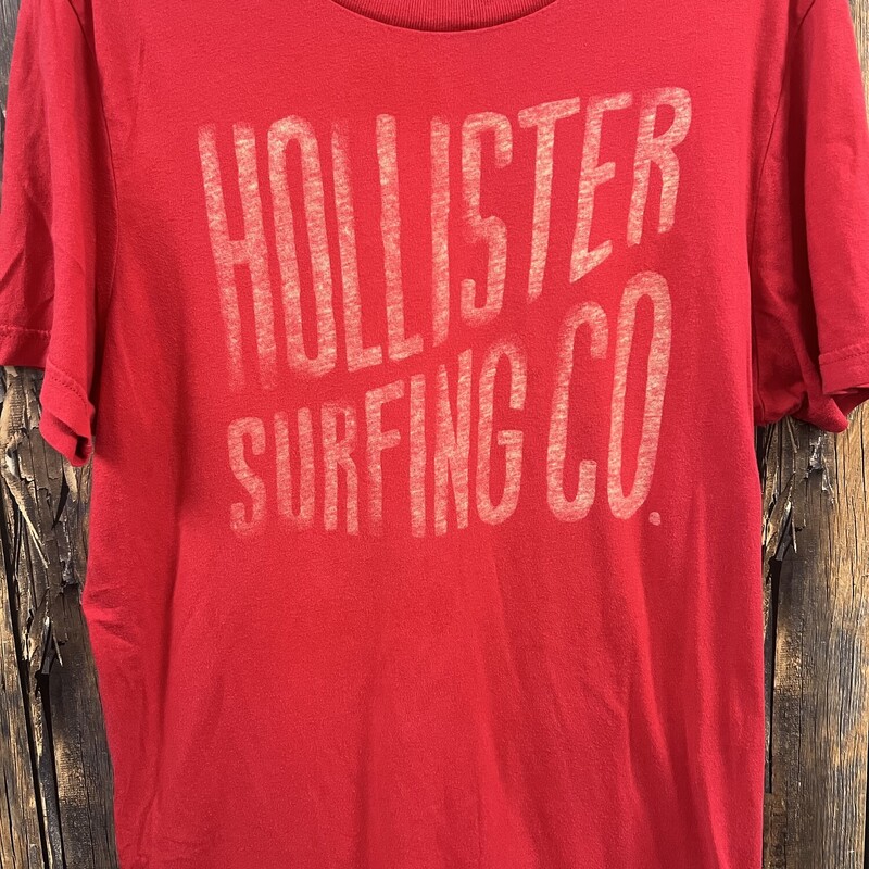 Red Hollister Tee, Size: Large