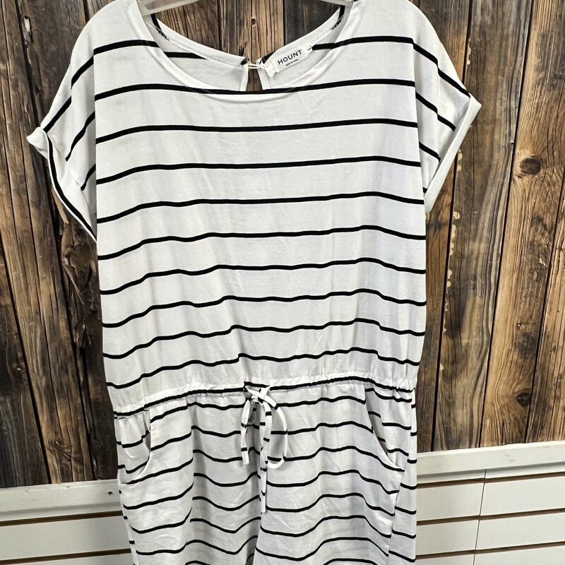 Blue Stripe Romper, Size: Large