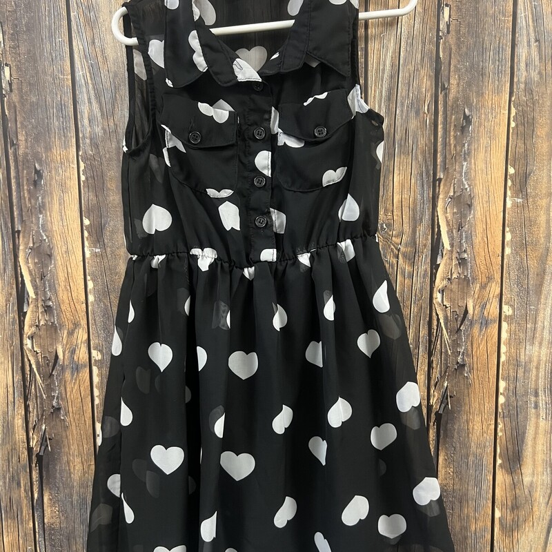 Black Heart Dress, Size: 7