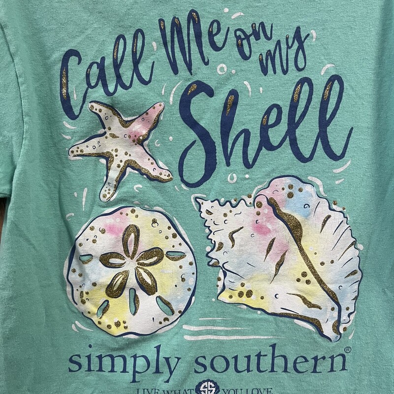 Simply Southern Teal Tee, Size: Small