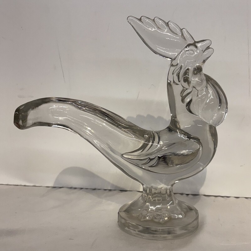 Vintage Glass Rooster
Clear
Size: 7.5x8H