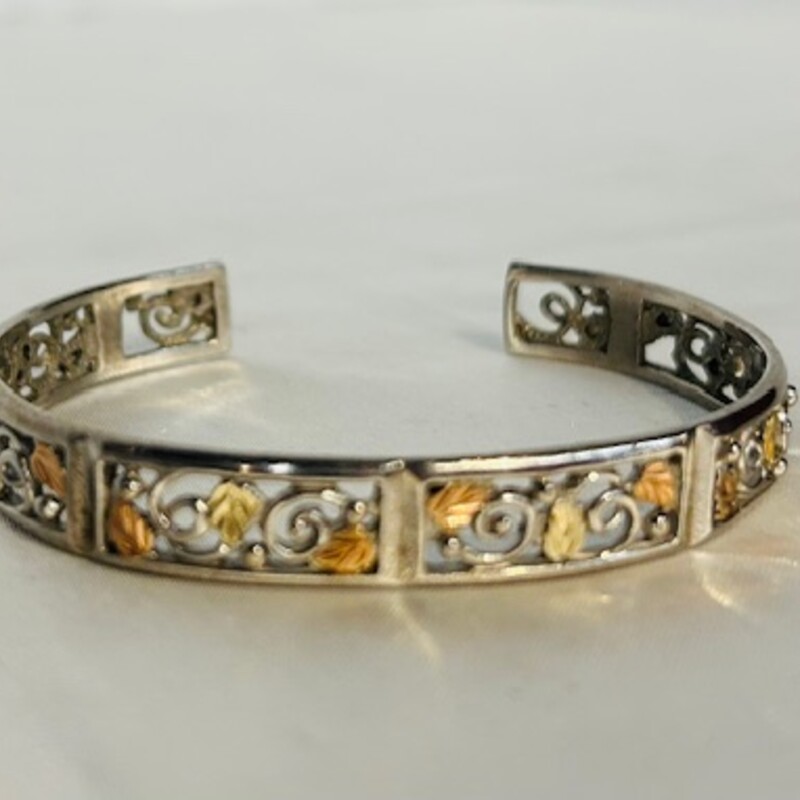 SterlingFiligree LeafCuff