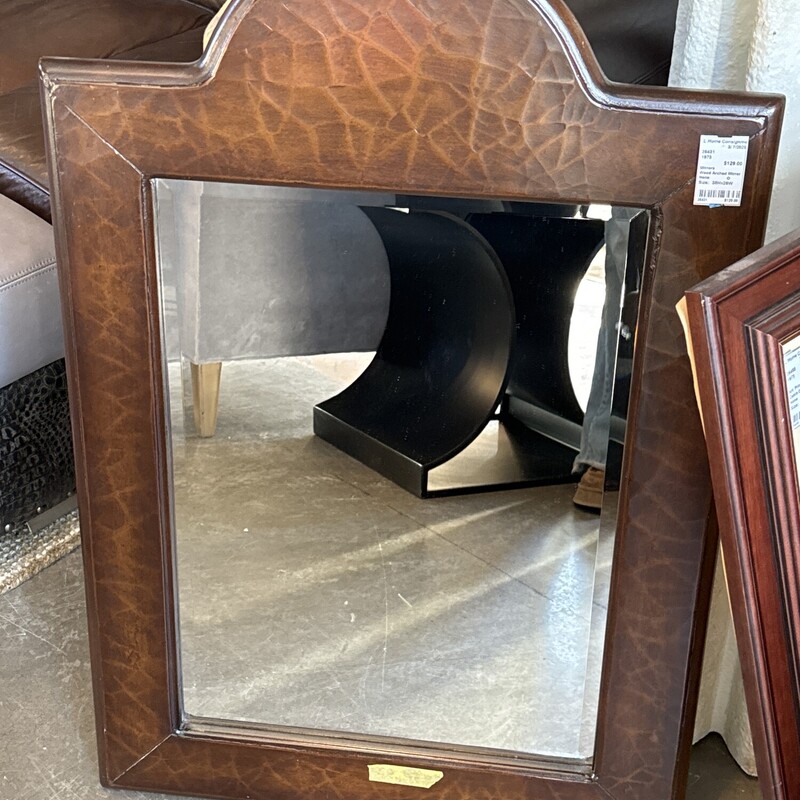 Wood Arched Mirror