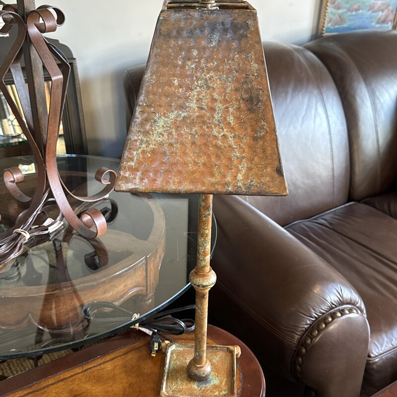 Copper Patina Lamp