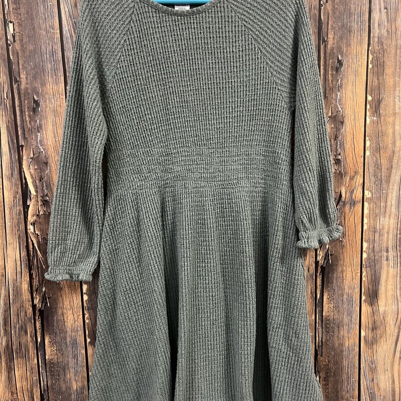 Green Waffle Dress Old Na