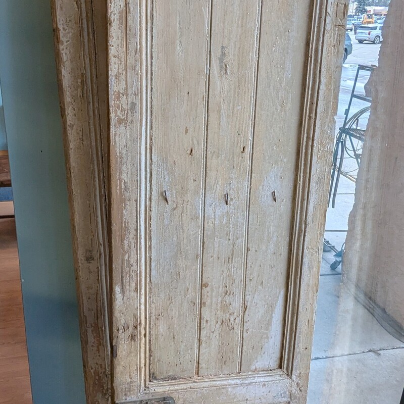 Two Large Antique Doors, Painted, 20.5 each x 101h