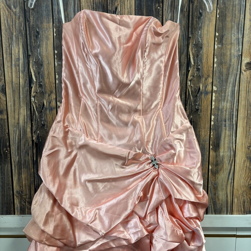 Short Peach Dress, Size: 7