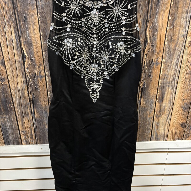 Long Black Dress, Size: 8