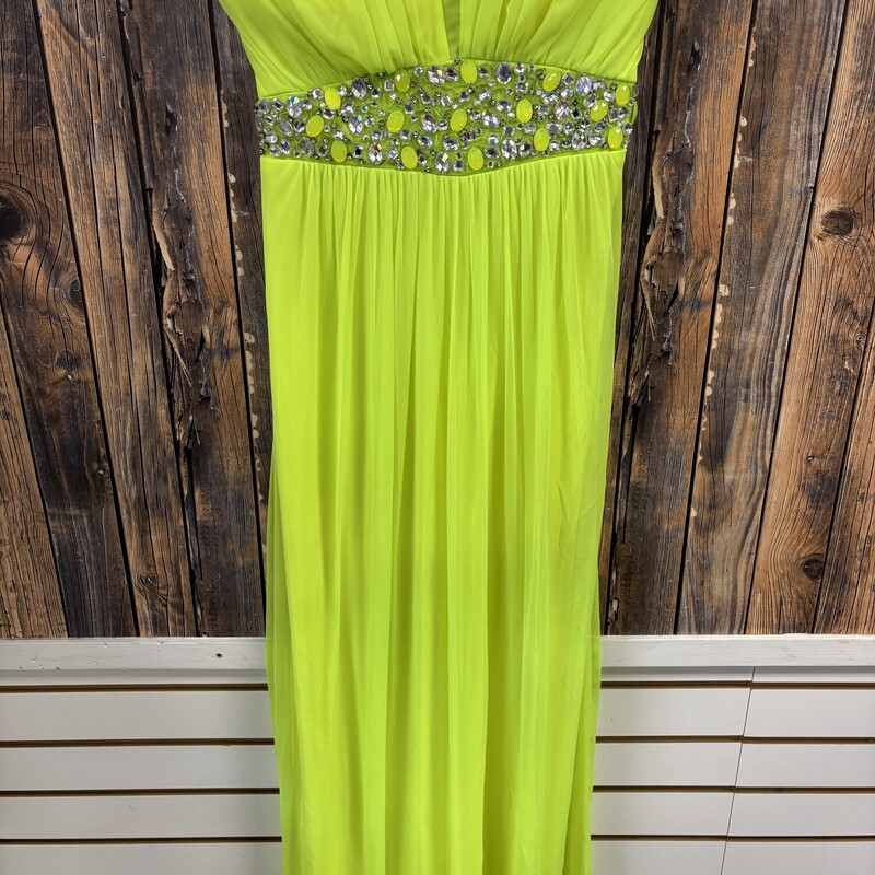 Strapless Lime Dress, Size: 5