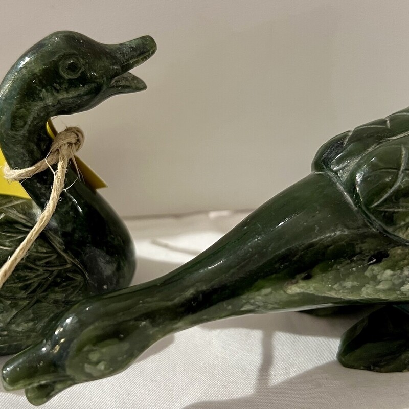 Ducks Carved Jade