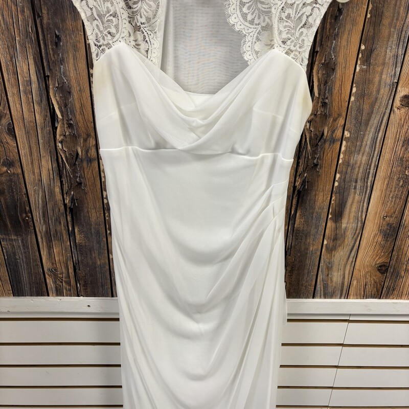 Long White Dress, Size: 10