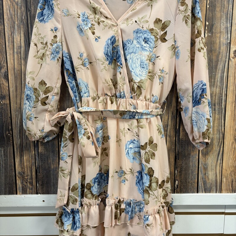 Blush Floral Dress, Size: Small