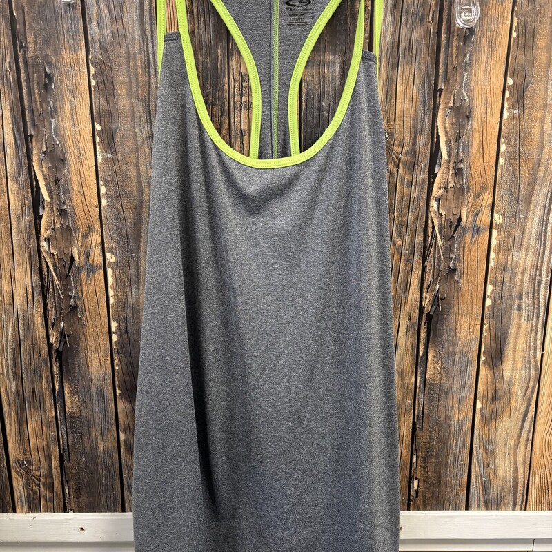 Gray Lime Champion Tankto, Size: XXL