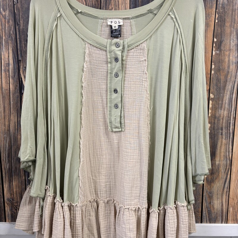 Green Tan Designer Shirt