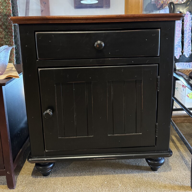 Black Rustic Side Table