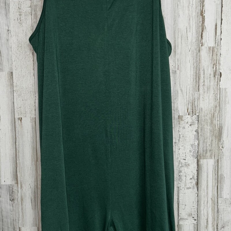 XL Green Tank Romper