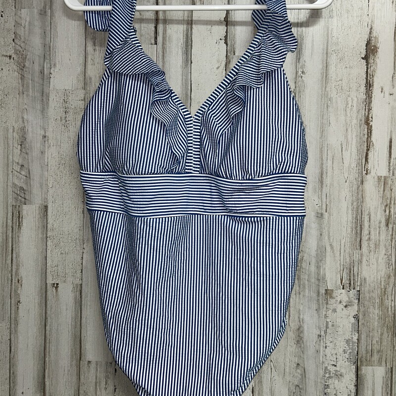 XL Blue Stripe Swimsuit