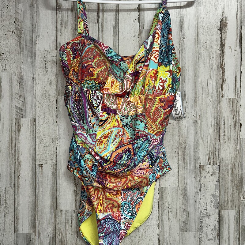 XL Yellow Paisley Swimsui