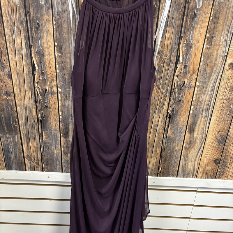 Long Purple Dress, Size: 10