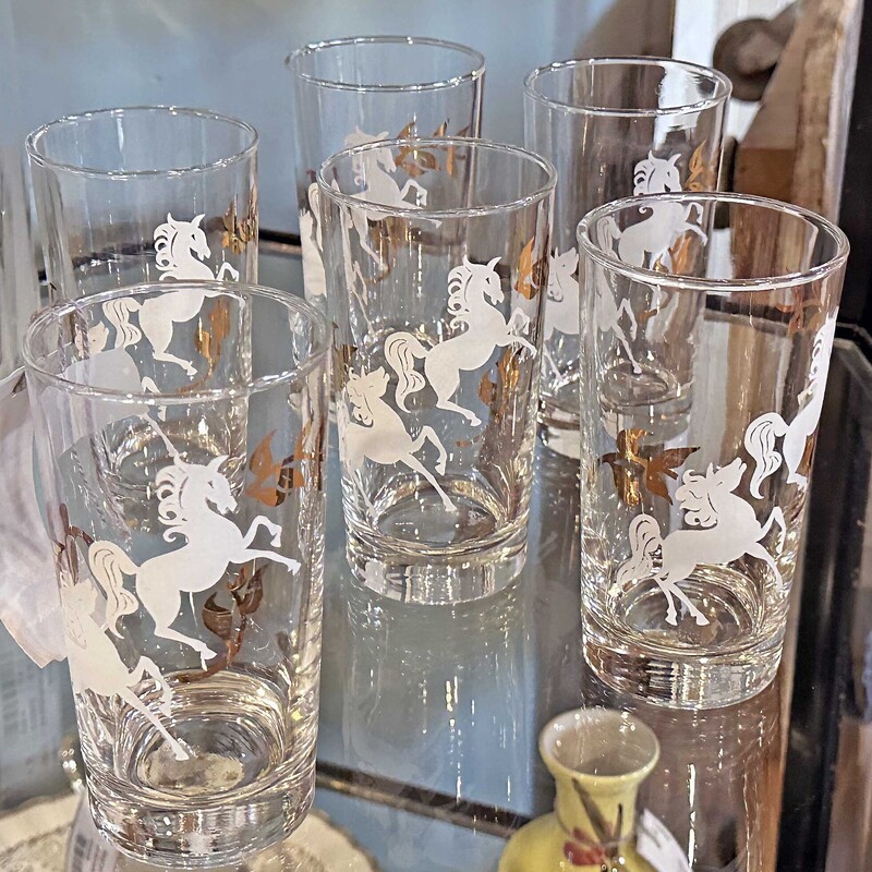 6 Libby Unicorn Glasses