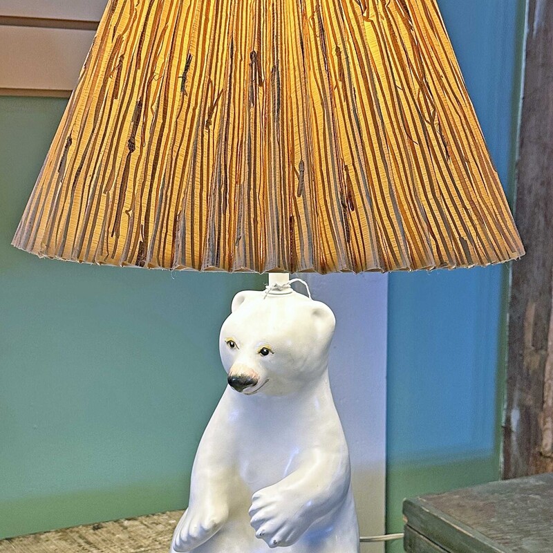 Polar Bear Lamp W/Shade