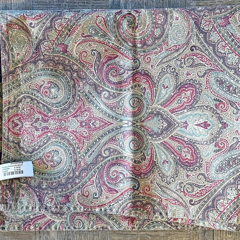 Paisley Tablecloth 60x84