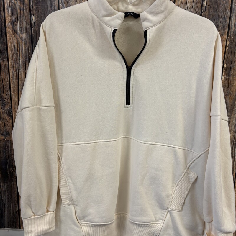 Cream Hoodie, Size: Medium