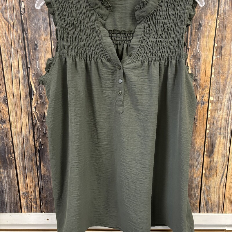 Olive Green Tank, Size: XL