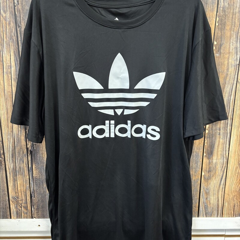 Black Adidas Shirt, Size: 2X