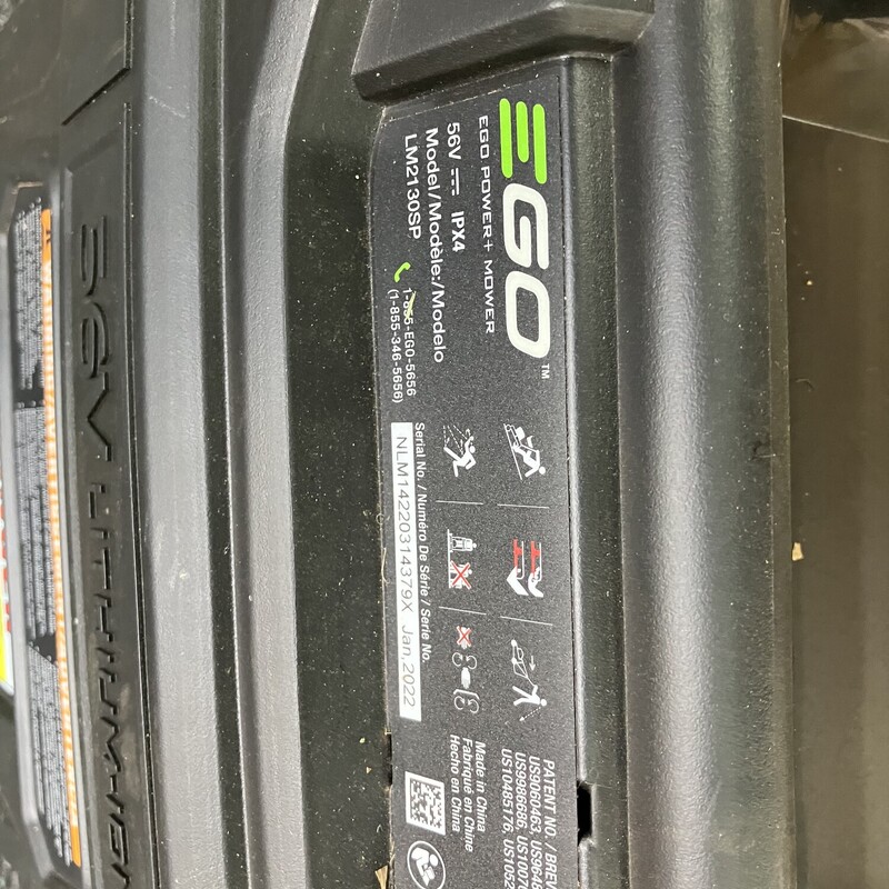 Self Propelled Lawnmower,EGO Power+ 800 Series LM2135SP 21 in. 56 V Battery Self-Propelled Lawn Mower Kit (Battery & Charger) W/ 7.5 AH BATTERY

-Excellent (like new) Condition
- Includes Bagger
-Includes All Manuals and 2 New Spare Blades