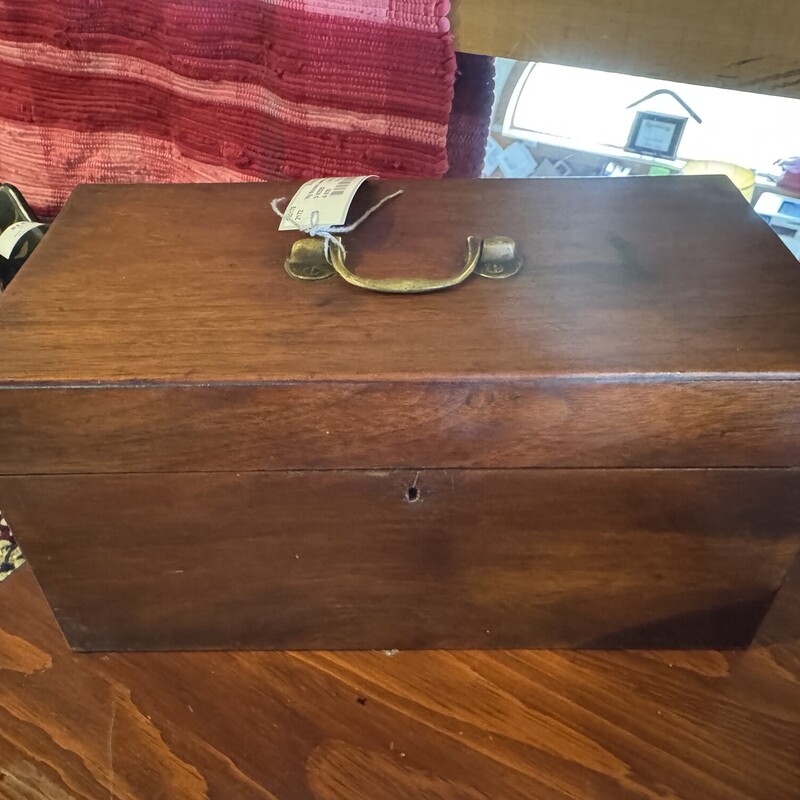 Vtg Wooden Jewelry Box