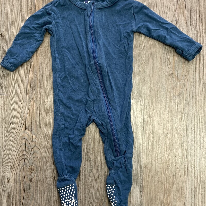 KicKee Pants Pj Onesie, Blue, Size: 0-3M