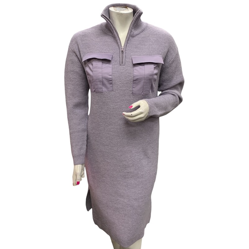 ICHI Dress Wool, Prple, Size: L