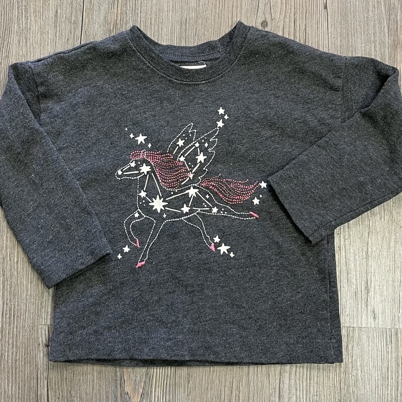 Hatley Top LS, Charcoal, Size: 3Y