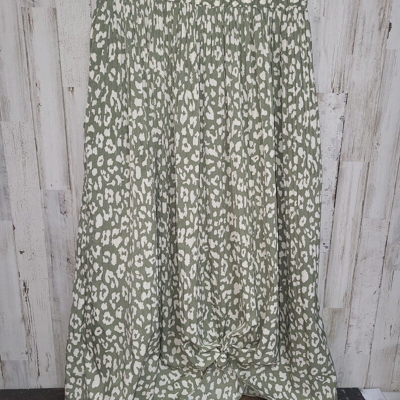 M Olive Leopard Skirt