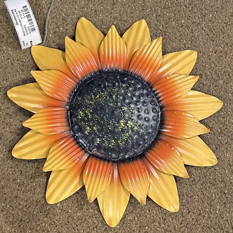 Metal Sunflower 12 In Rd