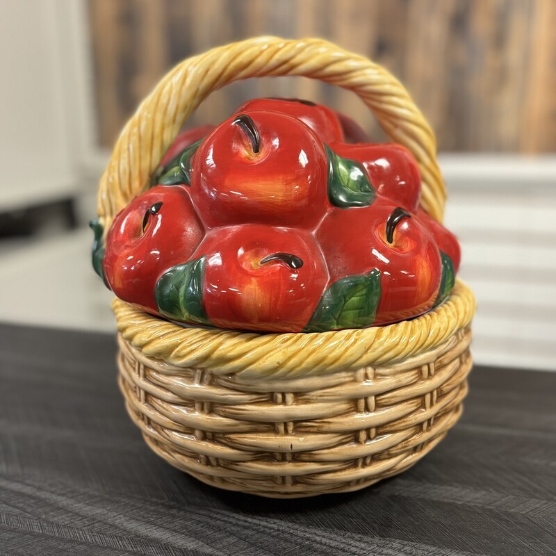 Apple Basket Cookie Jar