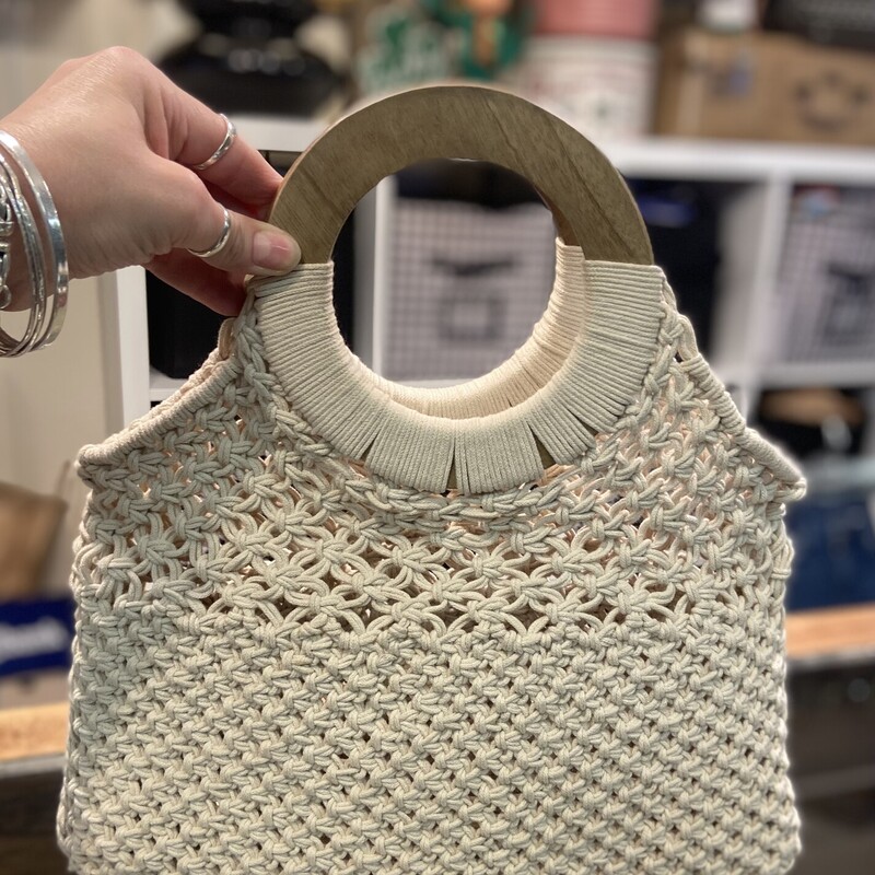 Crm Macrame Wood Bag