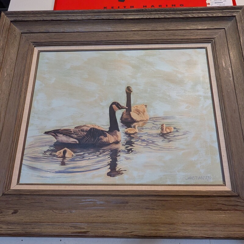 Geese With Babies, Original, Framed
40 x 34