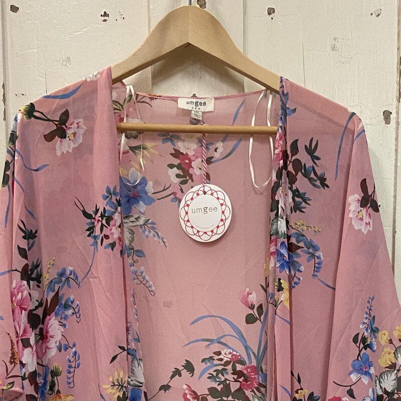 NWT Pnk Flrl Kimono