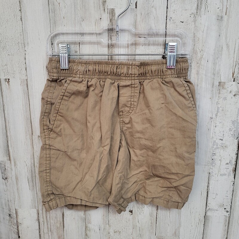 6/7 Khaki Shorts Elastic, Khaki, Size: Boy 5-8