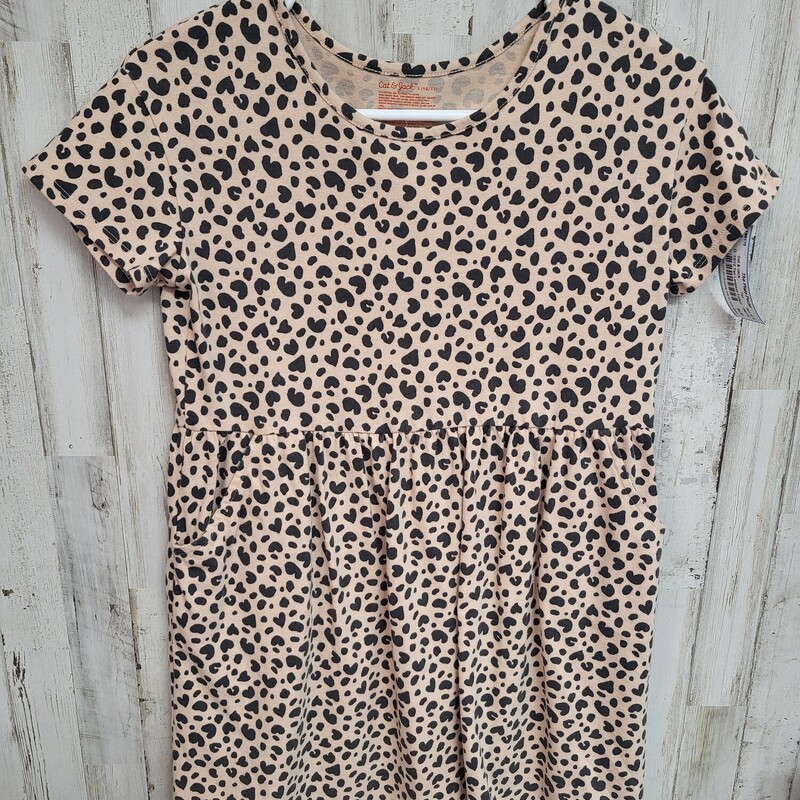 10/12 Tan Leopard Cotton, Tan, Size: Girl 10 Up
