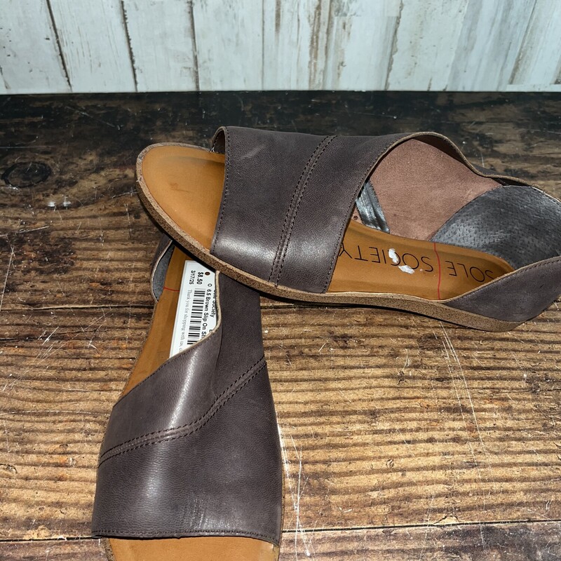 6.5 Brown Slip On Shoes
